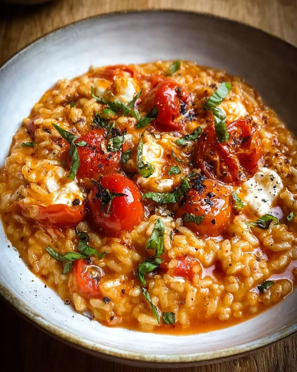 Risotto Tomate e Mozzarella
