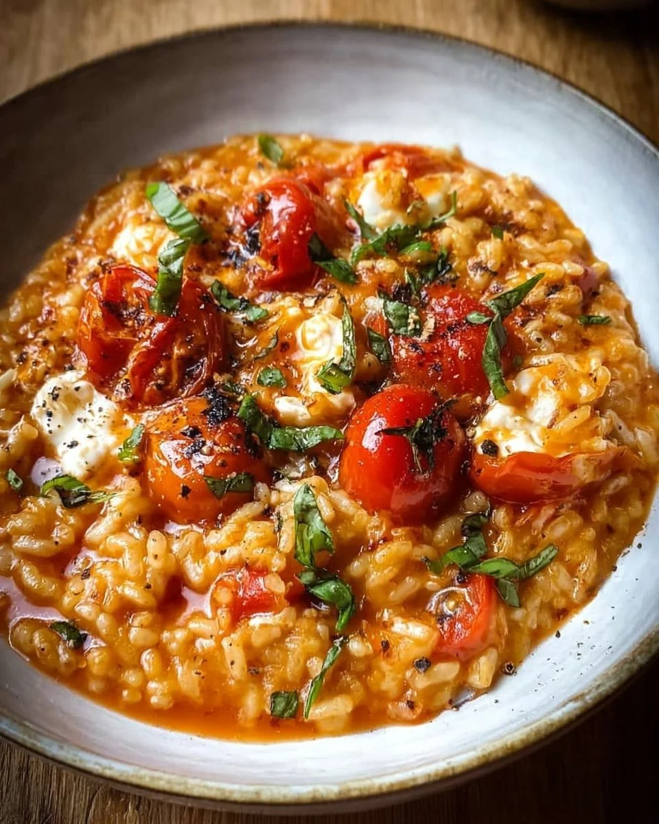 Risotto Tomate e Mozzarella