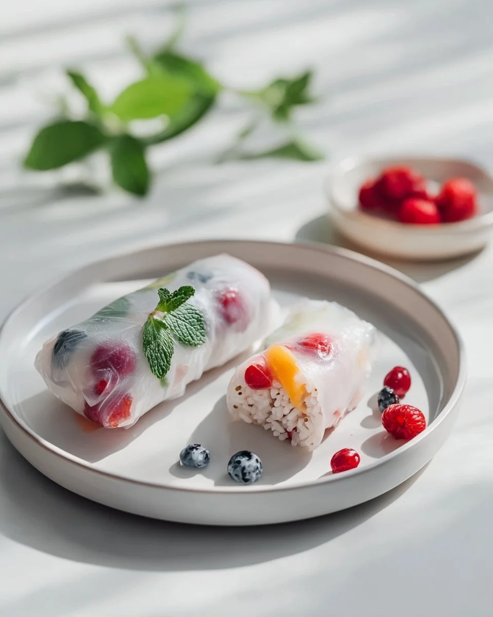 Rotoli estivi vegani con riso al cocco