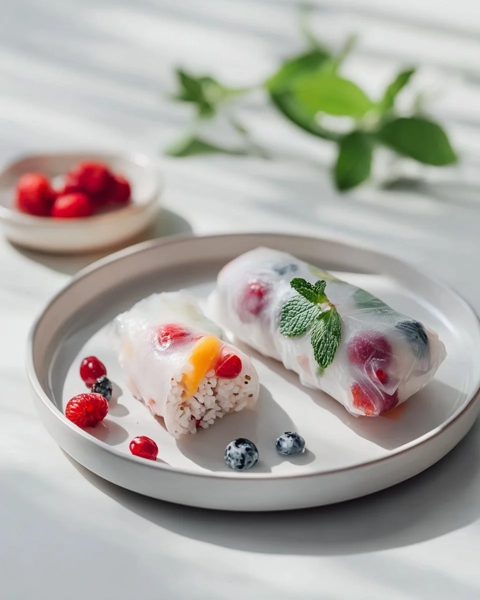 Rotoli estivi vegani con riso al cocco