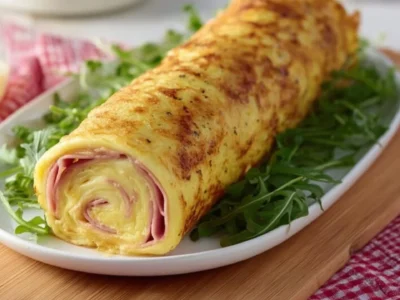 Rotolo di patate con scamorza e prosciutto