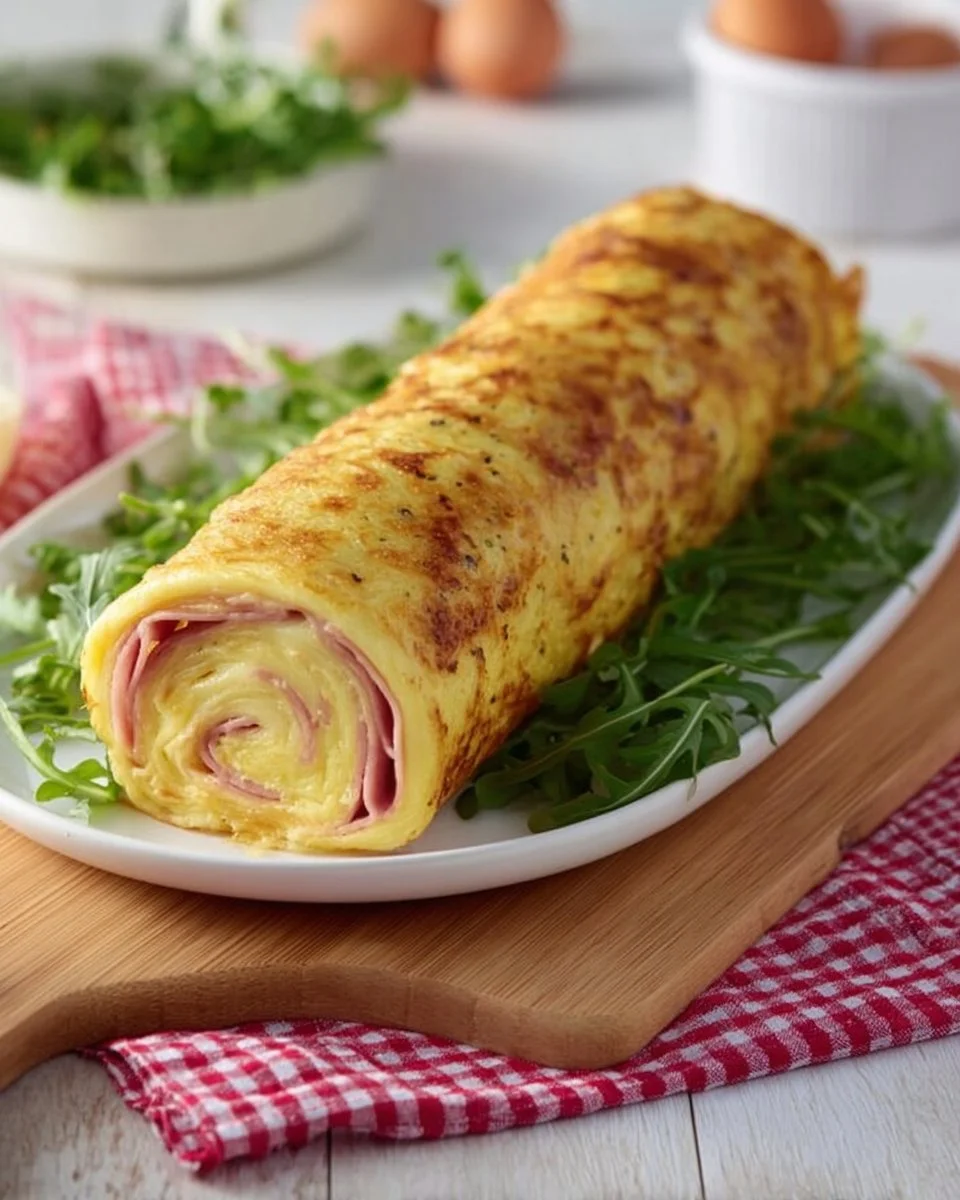 Rotolo di patate con scamorza e prosciutto