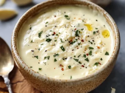 Salsa al Parmigiano con Aglio