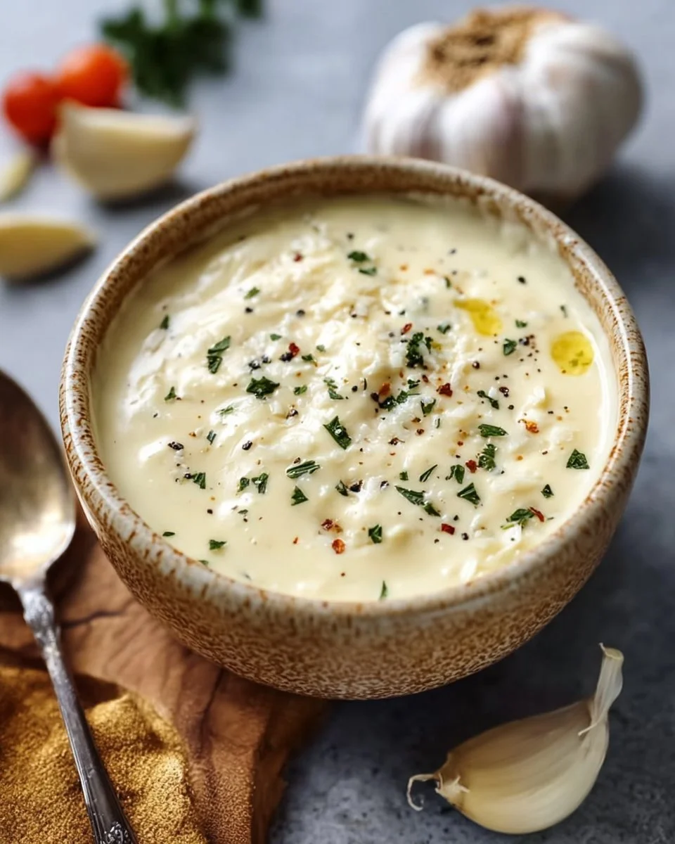 Salsa al Parmigiano con Aglio