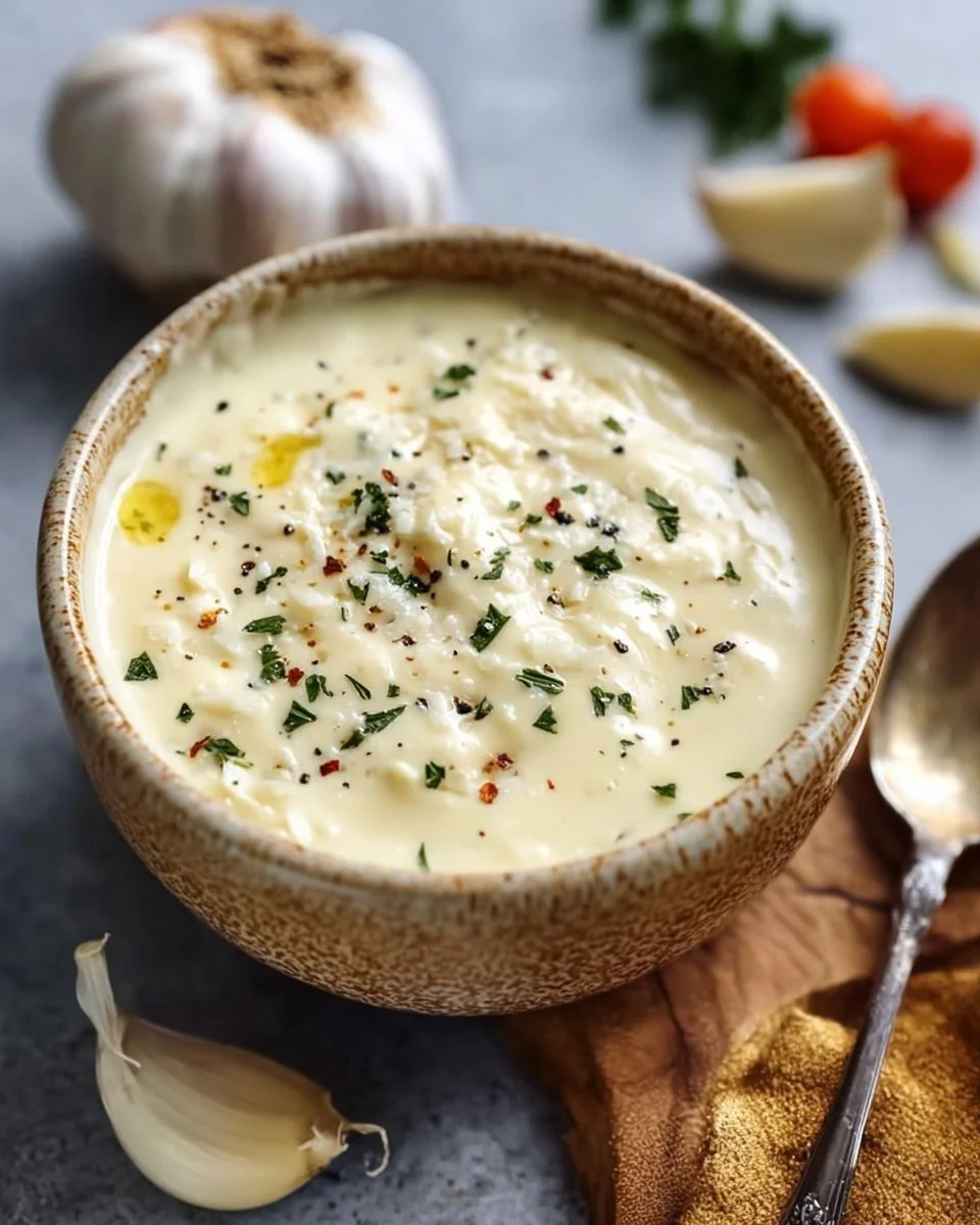 Salsa al Parmigiano con Aglio