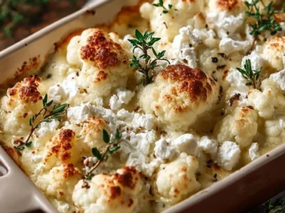 Sformato di cavolfiore con carne macinata e feta