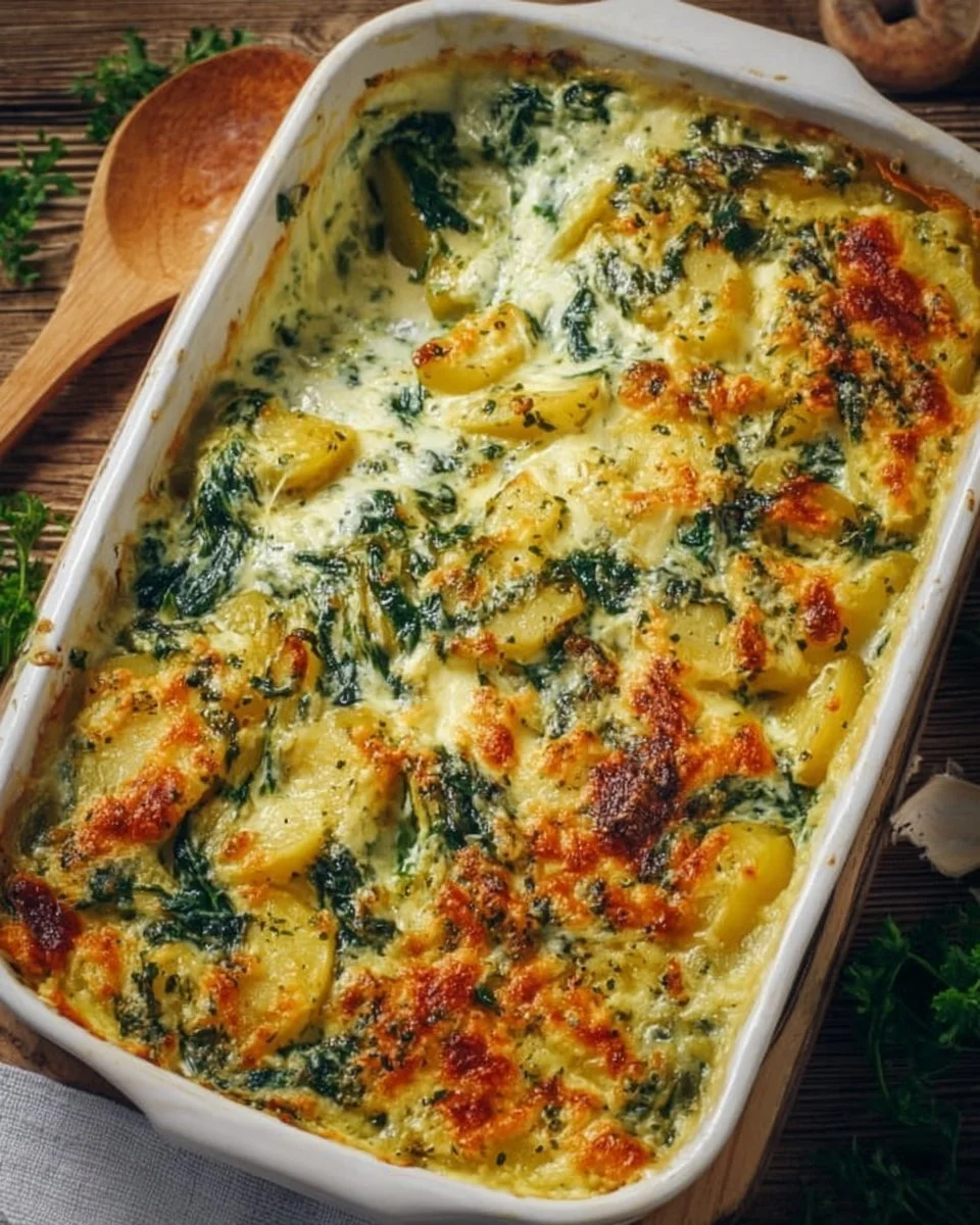 Sformato di Patate e Spinaci