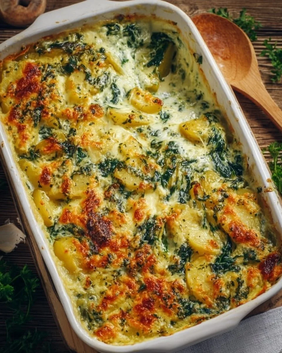 Sformato di Patate e Spinaci