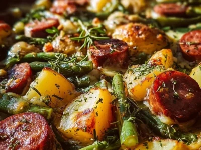 Sformato di salsiccia, fagioli e patate