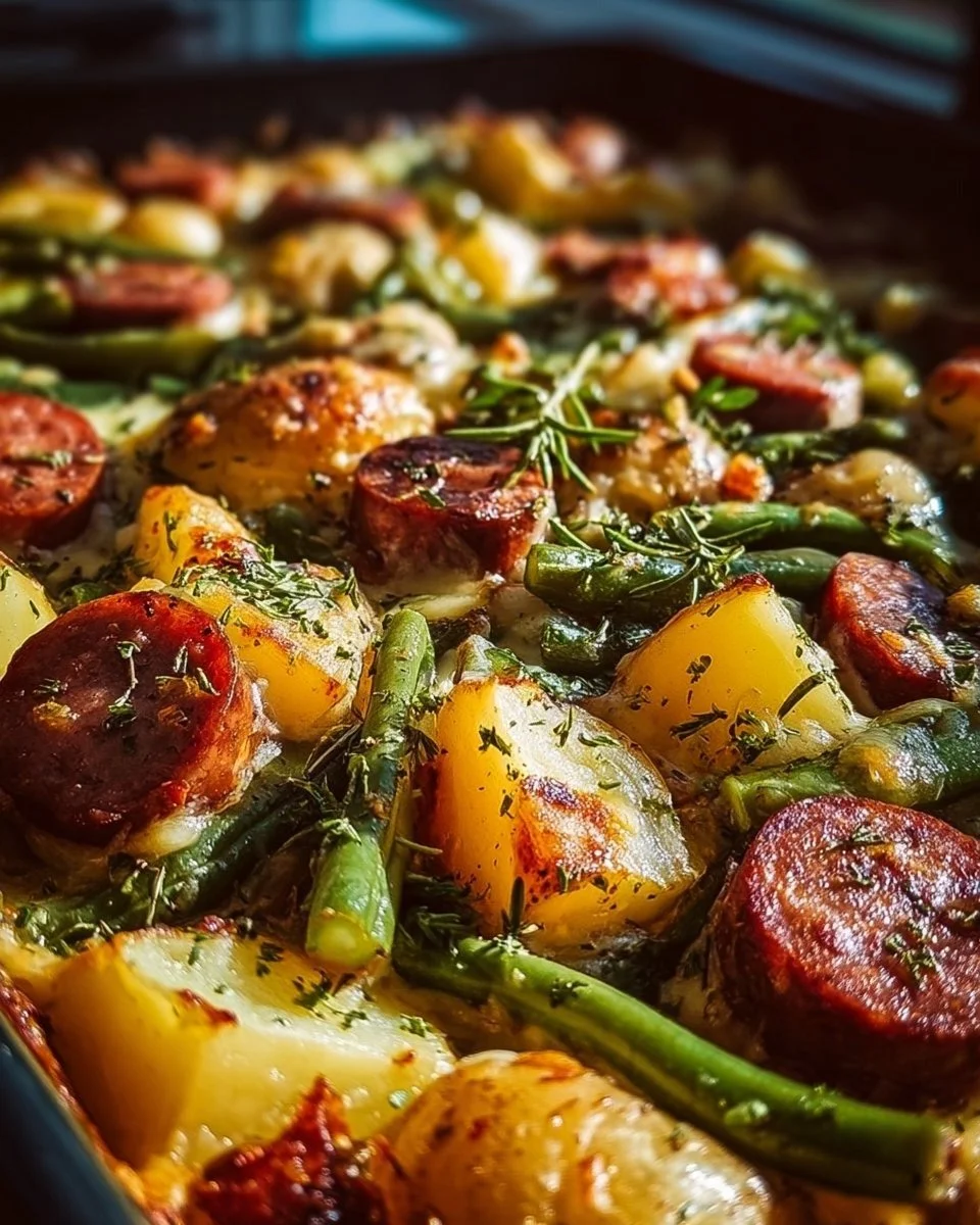 Sformato di salsiccia, fagioli e patate