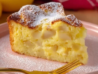 Soft gluten-free apple cake