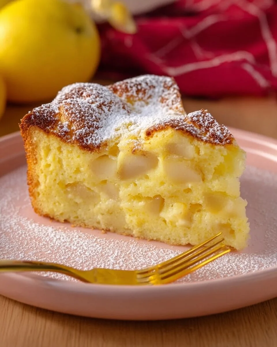 Soft gluten-free apple cake