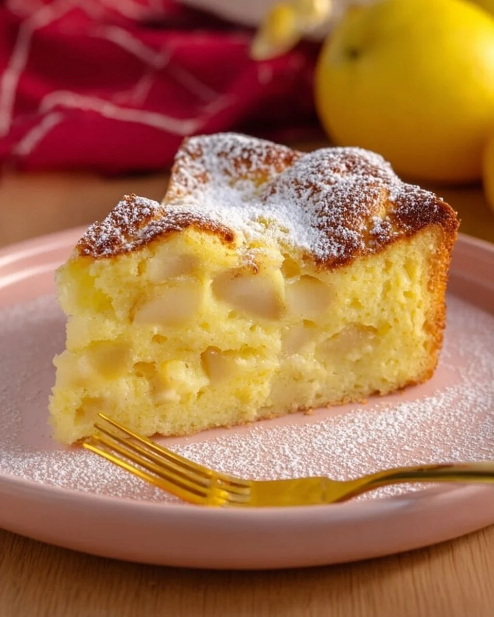 Soft gluten-free apple cake