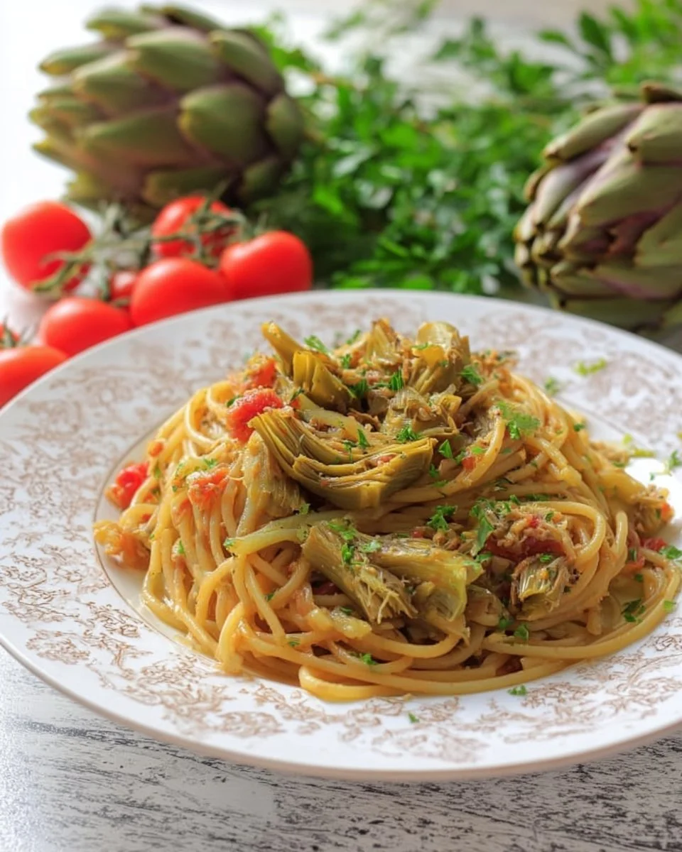 Spaghetti Tonno e Carciofi