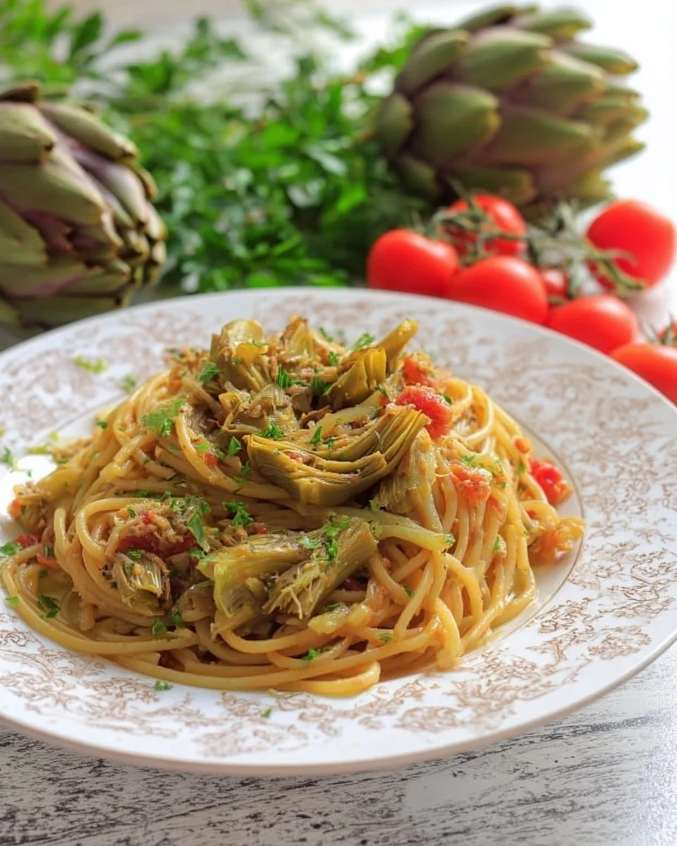 Spaghetti Tonno e Carciofi