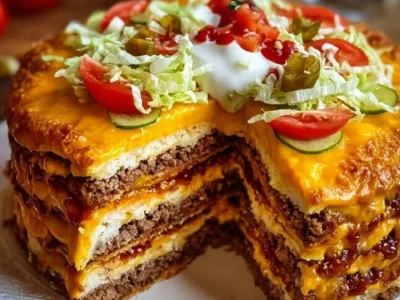 Torta Cheeseburger