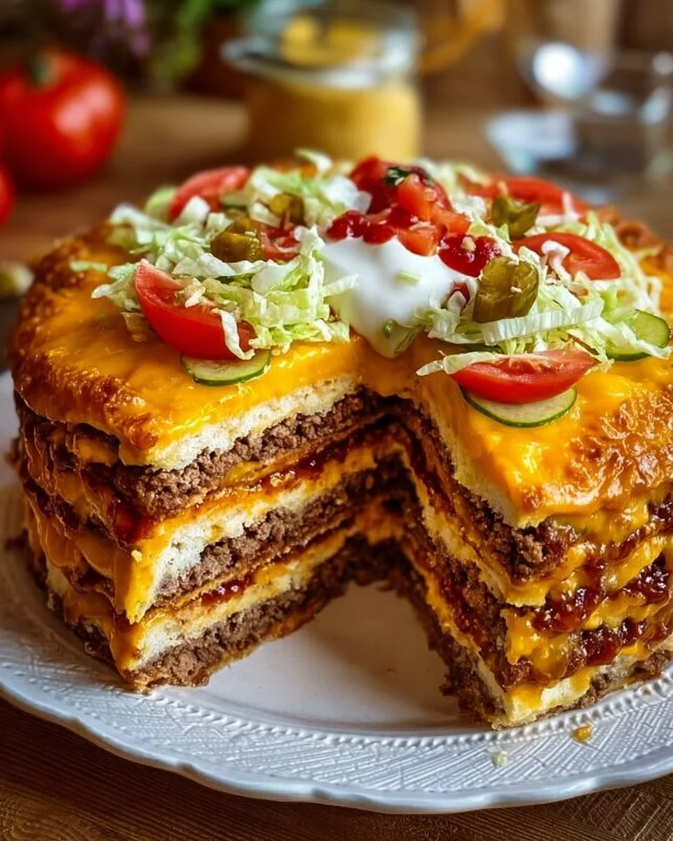 Torta Cheeseburger