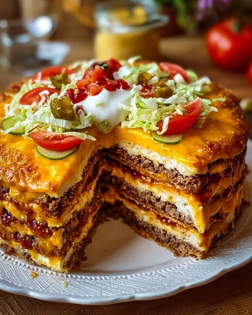 Torta Cheeseburger