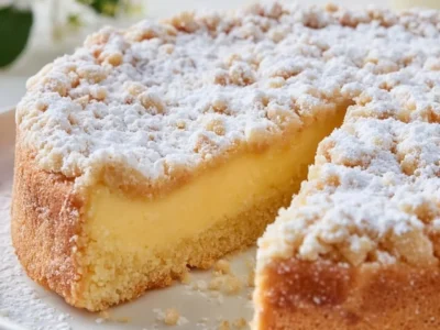 Torta della nonna senza cottura: il dolce con crema pasticcera e pinoli