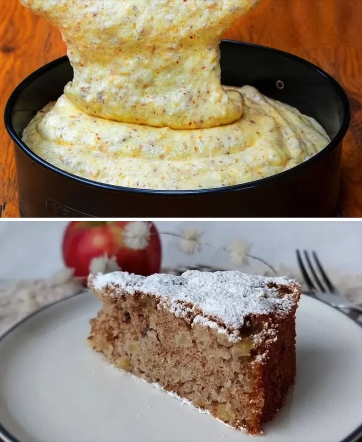 Torta di mele e noci alla cannella