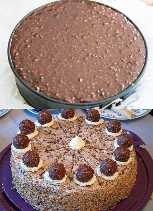Torta Ferrero Rocher senza cottura