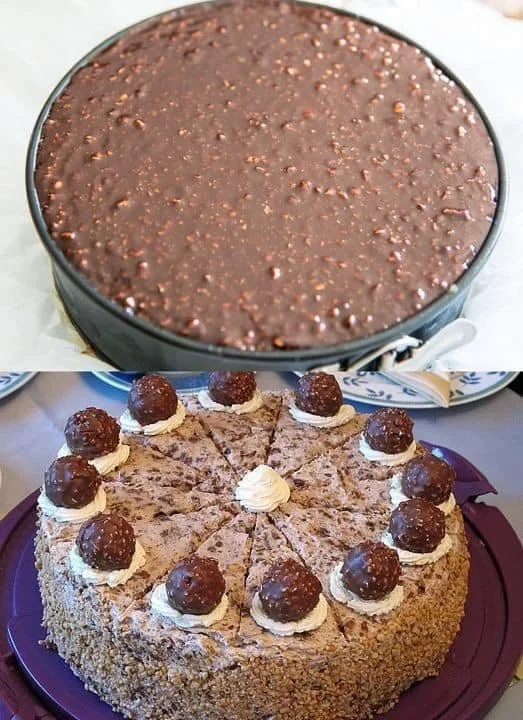 Torta Ferrero Rocher senza cottura
