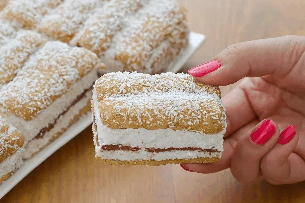 Torta Fredda Pavesini con Cocco e Cioccolato