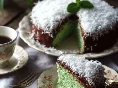 Torta menta cocco e Nutella, la torta allo yogurt pronta in 5 minuti!