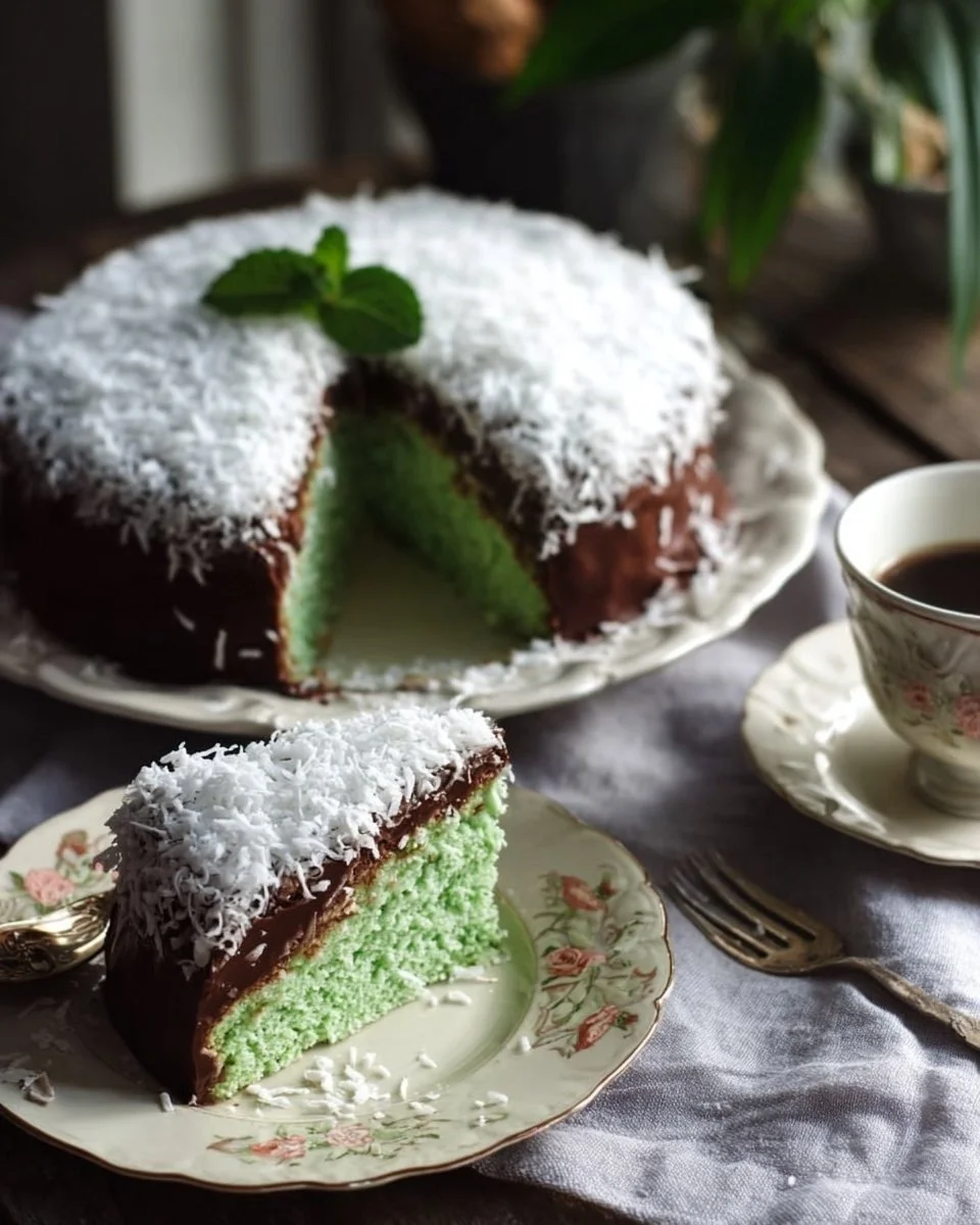 Torta menta cocco e Nutella, la torta allo yogurt pronta in 5 minuti!