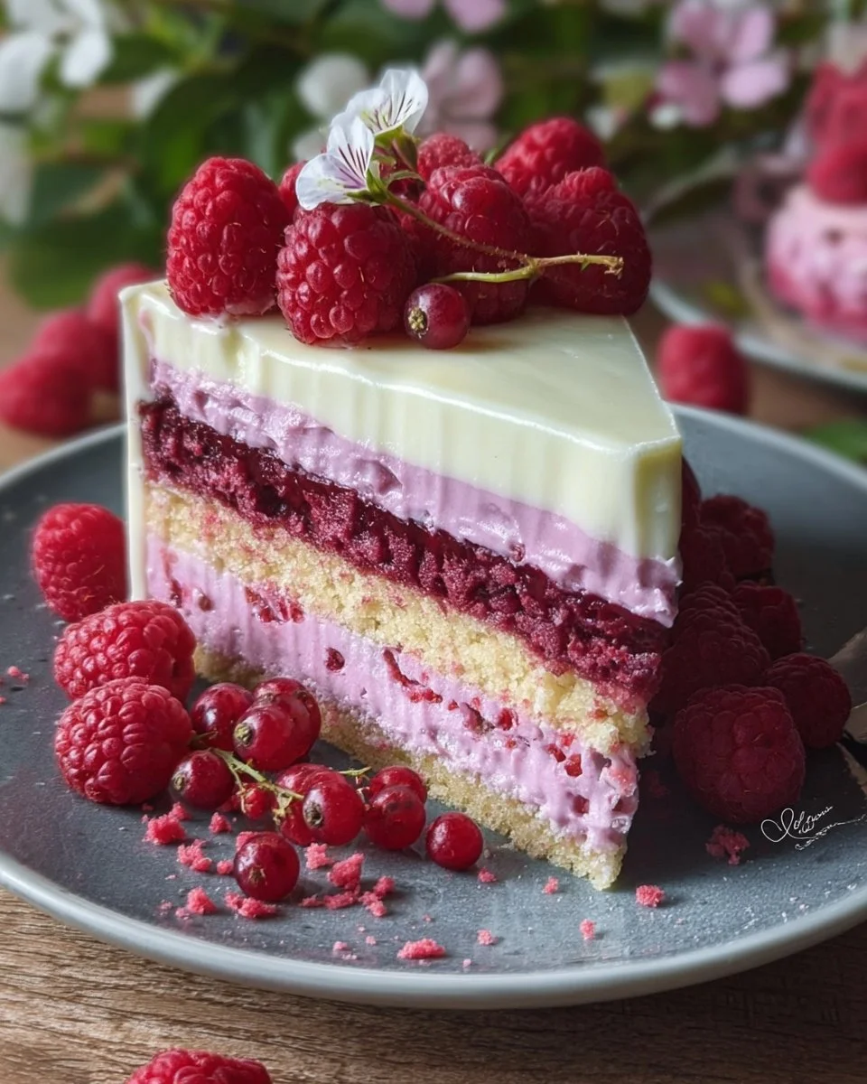 Torta Paradiso ai Lamponi: Un Sogno Rosa per il Palato