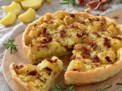 Torta Salata con Patate e Speck