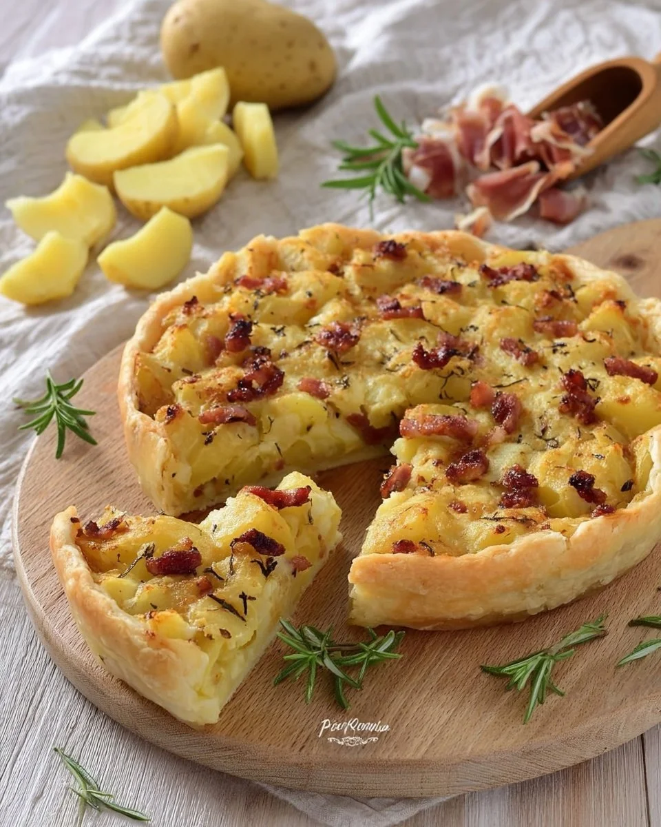 Torta Salata con Patate e Speck