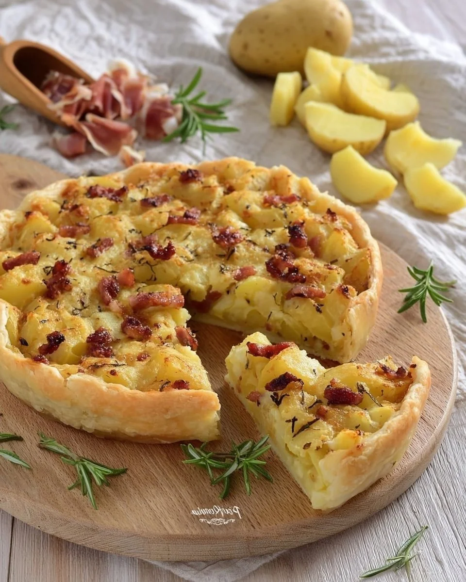 Torta Salata con Patate e Speck