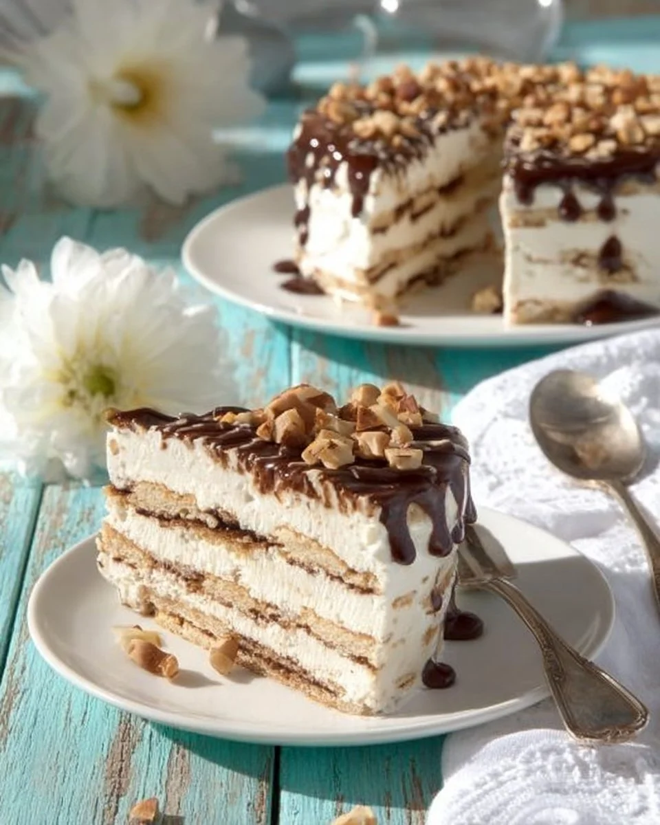 Torta semifreddo millefoglie di cioccolato
