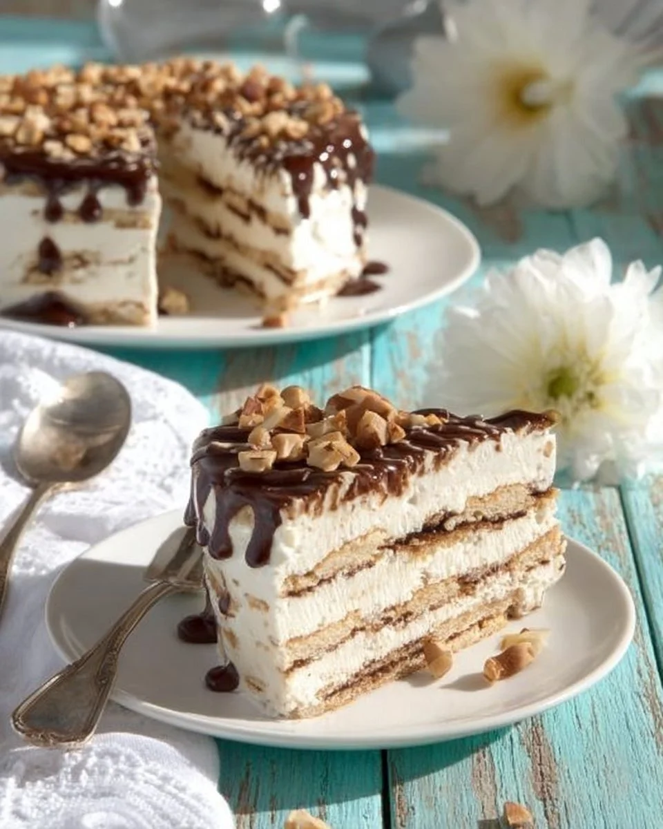 Torta semifreddo millefoglie di cioccolato