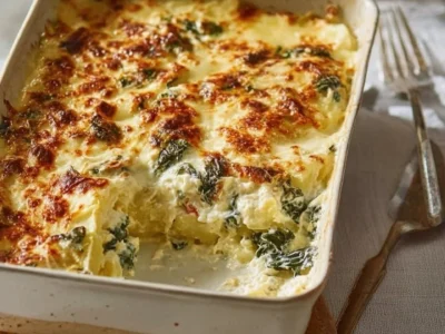 Tortino di patate con porri