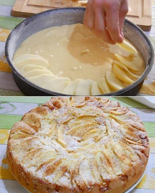 Pan di Spagna alle mele