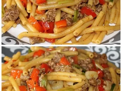 Spaghetti al curry con carne